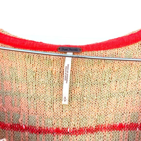 New Free People Berkeley Tunic Hooded Crochet Knit Cover-Up Sweater Small - Picture 6 of 13